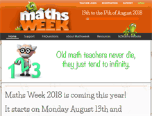 Tablet Screenshot of mathsweek.org.nz
